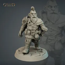 Male Dwarf Warrior von Galaad Miniatures aus Caravan and Dwarves September Release