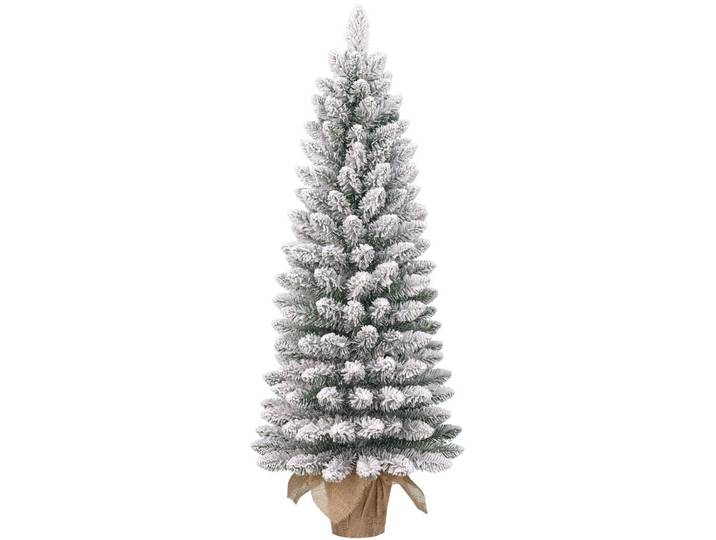 Black Box Trees Gerlos Smalle Kunstkerstboom in Jute - H90 x Ø41 cm - Groen Frosted