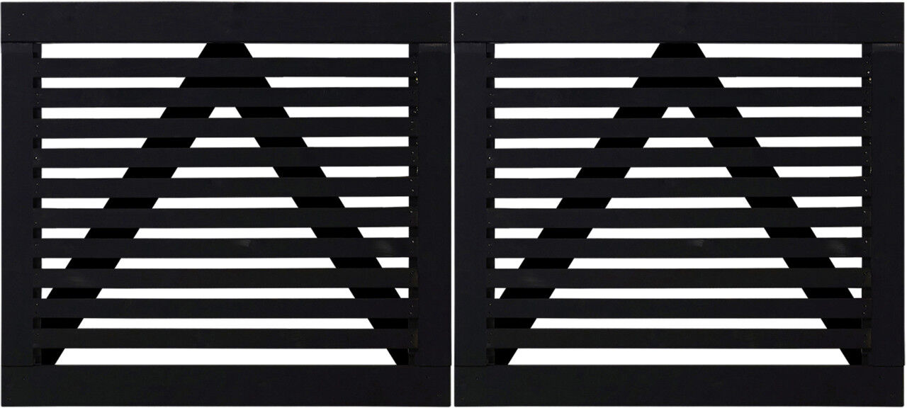 Plus Tokyo Doppeltor - 200 x 90 cm - schwarz