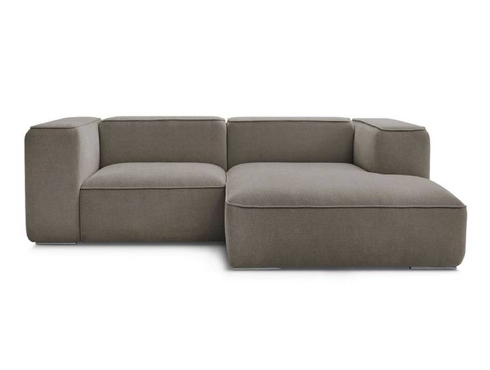 Ecksofa BOBOCHIC ZEPHYR Stoff mit Textur taupe