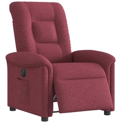 vidaXL Relaxsessel Elektrisch Weinrot Stoff