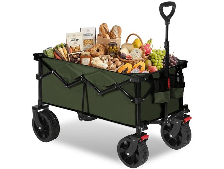 Sekey 330 lb inklapbare opvouwbare bolderwagen met grote capaciteit