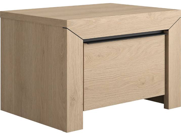 Nachttisch GAMI Brugge , braun (kastanie natur, kastanie natur, kastanie natur), B:57cm H:38cm T:41cm, Tische, Nachttisch, Breite 57 cm