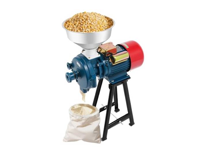 Getreidemühle Elektrisch 2200W, 75kg/h Mais Weizen, Getreidequetsche, EU-Stecker, Mohnmühle für Getreide Mais Stroh Futter Schrotmühle