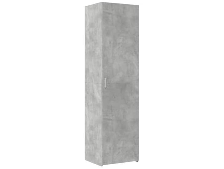 KKgypkn Highboard Betongrau 50x42,5x185 cm Holzwerkstoff Mit Fachern und Turen, Stauraumschrank, Pflegeleicht, Vielseitig fur Wohnzimmer