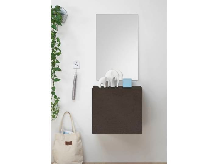Garderobenschrank HOME AFFAIRE Infinity , grau (lava), B:55cm H:50cm T:30cm, Schränke, Garderobenschrank