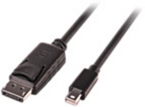 LINDY Mini-DisplayPort / DisplayPort Adapterkabel Mini DisplayPort Stecker, DisplayPort Stecker 3.00 m Schwarz 41647 UL-zertifiziert, doppelt