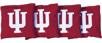 Skip's Garage Indiana Hoosiers Red Cornhole Bags