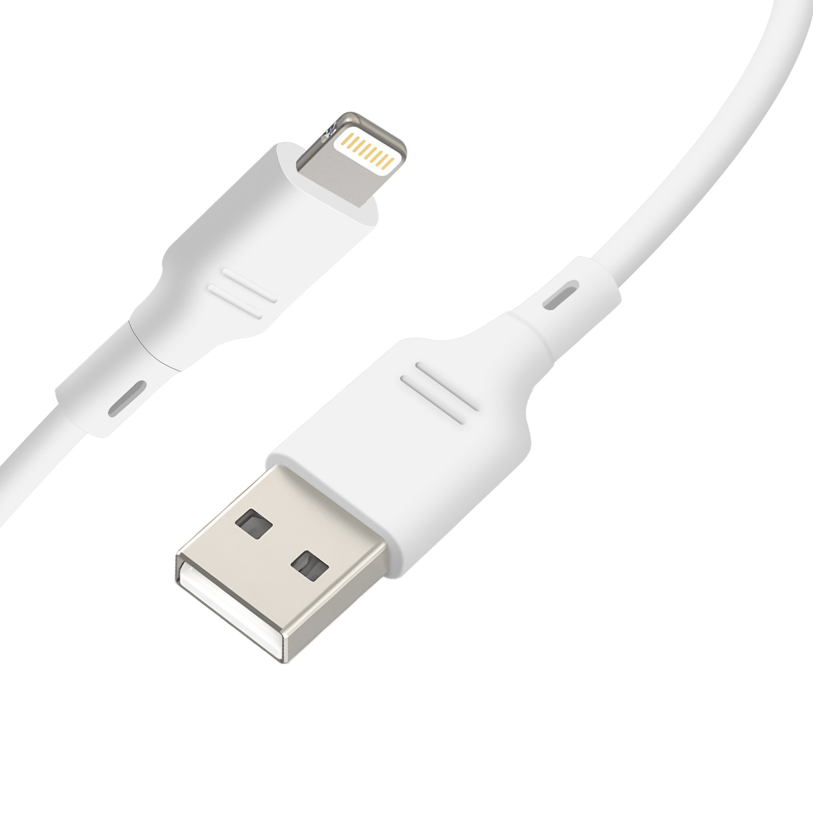 Blue Star USB-naar-Lightning oplaad- en synchronisatiekabel, wit