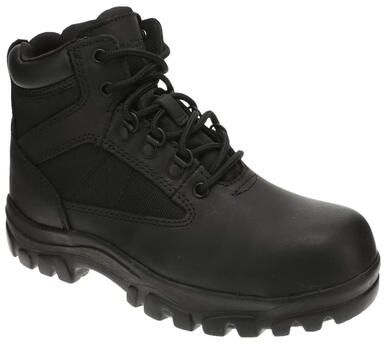 "Workabouts Men's 6"" Steel Toe Work - 8 Black Boot E4"
