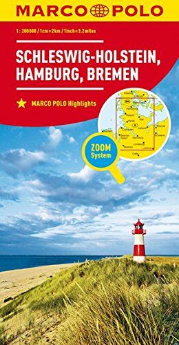 MARCO POLO Karte Deutschland Blatt 1 Schleswig-Holstein 1:200 000: Hamburg, Bremen (MARCO POLO Karte 1:200000) - Preis vom 11.10.2026 03:10:56 h