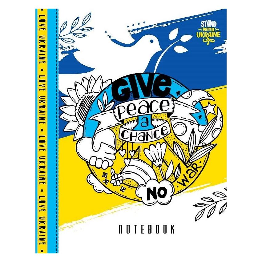 Fresh Dekoratives Notizbuch A5/64K Raster TW Peace - Raum (A5, Harter Einband) (48602442)