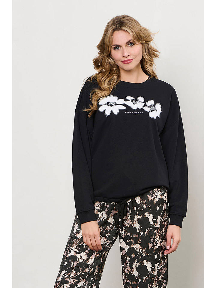 &Co Woman Sweatshirt "Siena" in Schwarz - XXL