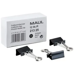 MAUL Foldbackklammern schwarz 2.5 cm