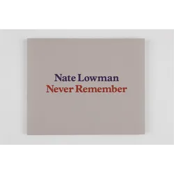 Nate Lowman: Never Remember, Sachbücher von Paul Alexander
