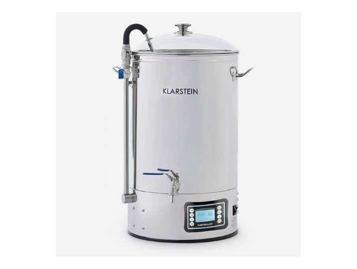 Klarstein Bierzapfanlage Mundschenk, Anlage zum Bier Brauen Braukessel Bierbrau Set