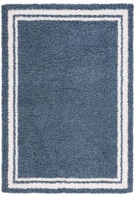 SAFAVIEH Calico Shag Hillechien Border 1.5-inch Thick Rug
