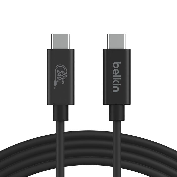Belkin Connect 2 m USB-4 Kabel, 240 W + 20 Gbit/s INZ004BT2MBK