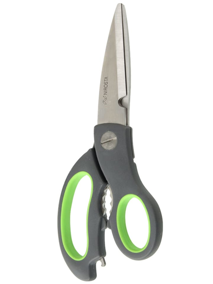 Nirosta Küchenschere in Anthrazit/ Grün - (L)23 cm - onesize