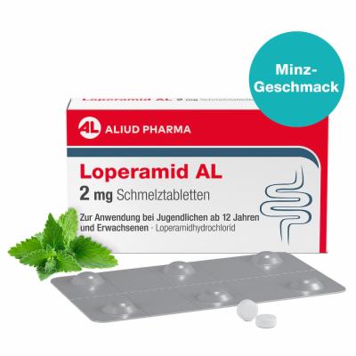 ALIUD Pharma GmbH LOPERAMID AL 2 mg Schmelztabletten 6 St 15610170