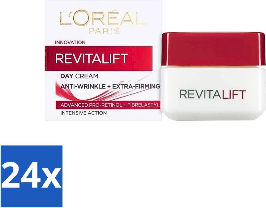 L'Oréal Revitalift 40+ - Tagescreme - Feuchtigkeitsspendend Anti-Falten - 50 ml - Vorteilspack - 24 Stücke