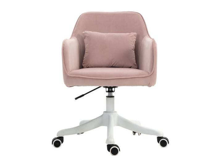 Shopentra Drehstühle Massage Vibrationsfunktion verstellbar, Pink, Metall, 70x86x57 cm, Büromöbel, Bürostühle, Drehstühle