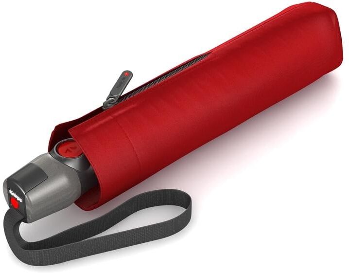 Taschenregenschirm KNIRPS "Duomatic (sturmsicher)", rot, Ø:98cm, Regenschirme, Taschenregenschirm rot Einheitsgröße