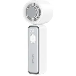 Usams Wentylator Wiatrak Ice-Cooling Digital High-Speed 2000mAh biały, Ventilator, Weiss