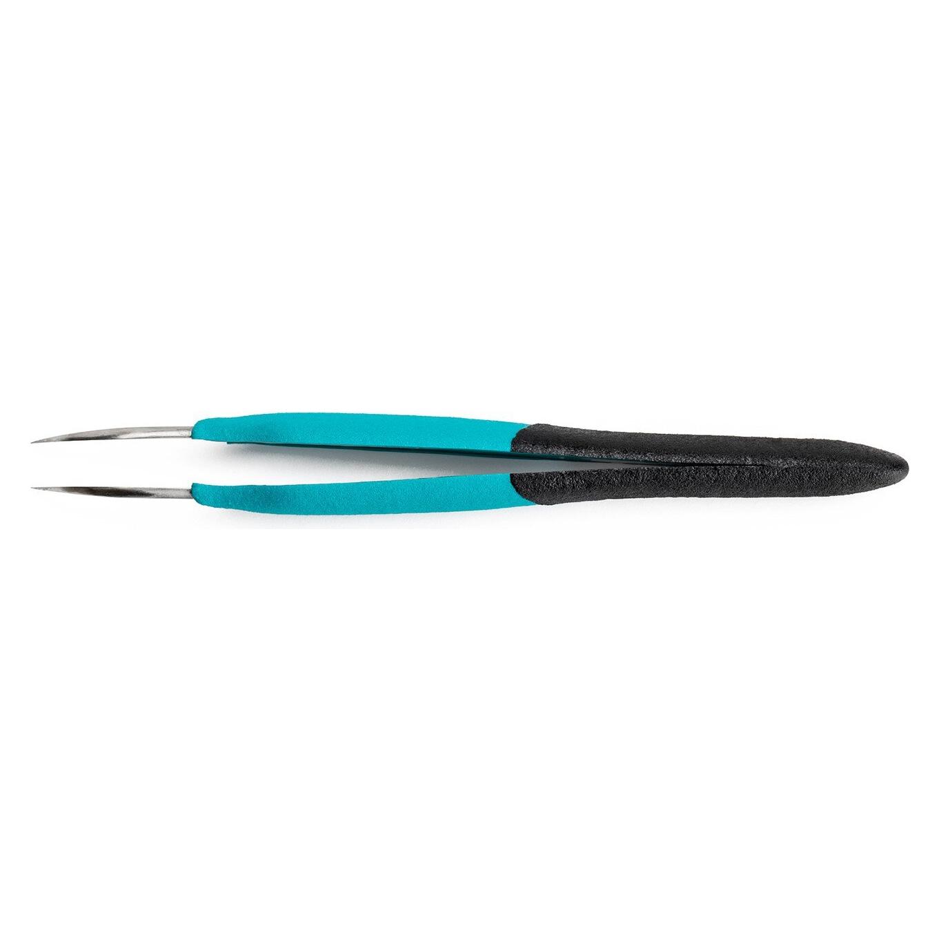 Weller Erem ESD-sichere Pinzette mit gebogenen Spitzen, Präzisionspinzette, Edelstahl, 120mm (E7SA)