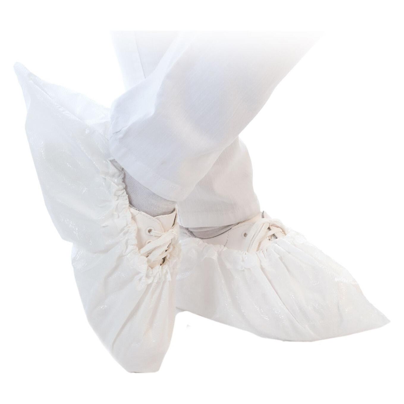 Hygostar CPE-Überschuh ANTI SLIDE, weiss Stärke: 0,05 mm, Einheitsgrösse, Länge: 410 mm, zum Über (Überziehschuhe) (28550)