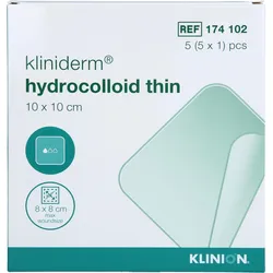 Hydrokolloid-Verband Dünn 10x10cm 5 ST
