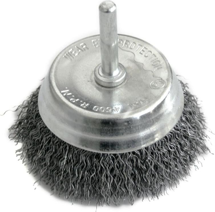 Komborstel Strend Pro CCB-509 gegolfd met schacht en 0.3 mm draad, 63 mm