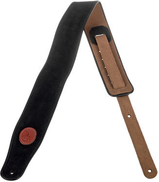 "Levys Piped Suede Strap 2,5"" BK Noir"