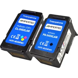 2 Ampertec Tinten ersetzt Canon PG-545XL+CL-546XL Doppelpack KCMY
