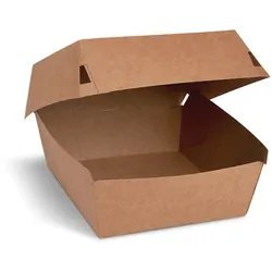 100x Hamburgerboxen kraft braun 115x 115x 78cm