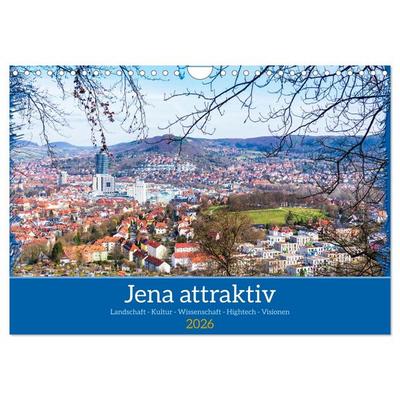 Jena attraktiv (Wandkalender 2026 DIN A4 quer), CALVENDO Monatskalender