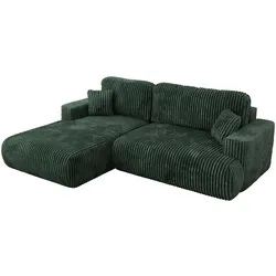 ECKSOFA OVO L Grün Cord - Links Seite