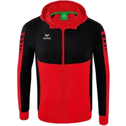 erima Six Wings Trainingsjacke mit Kapuze rot/schwarz 152