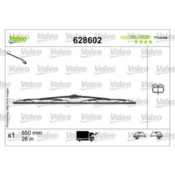 Scheibenwischer VALEO 628602 für Renault Opel Master II Movano A