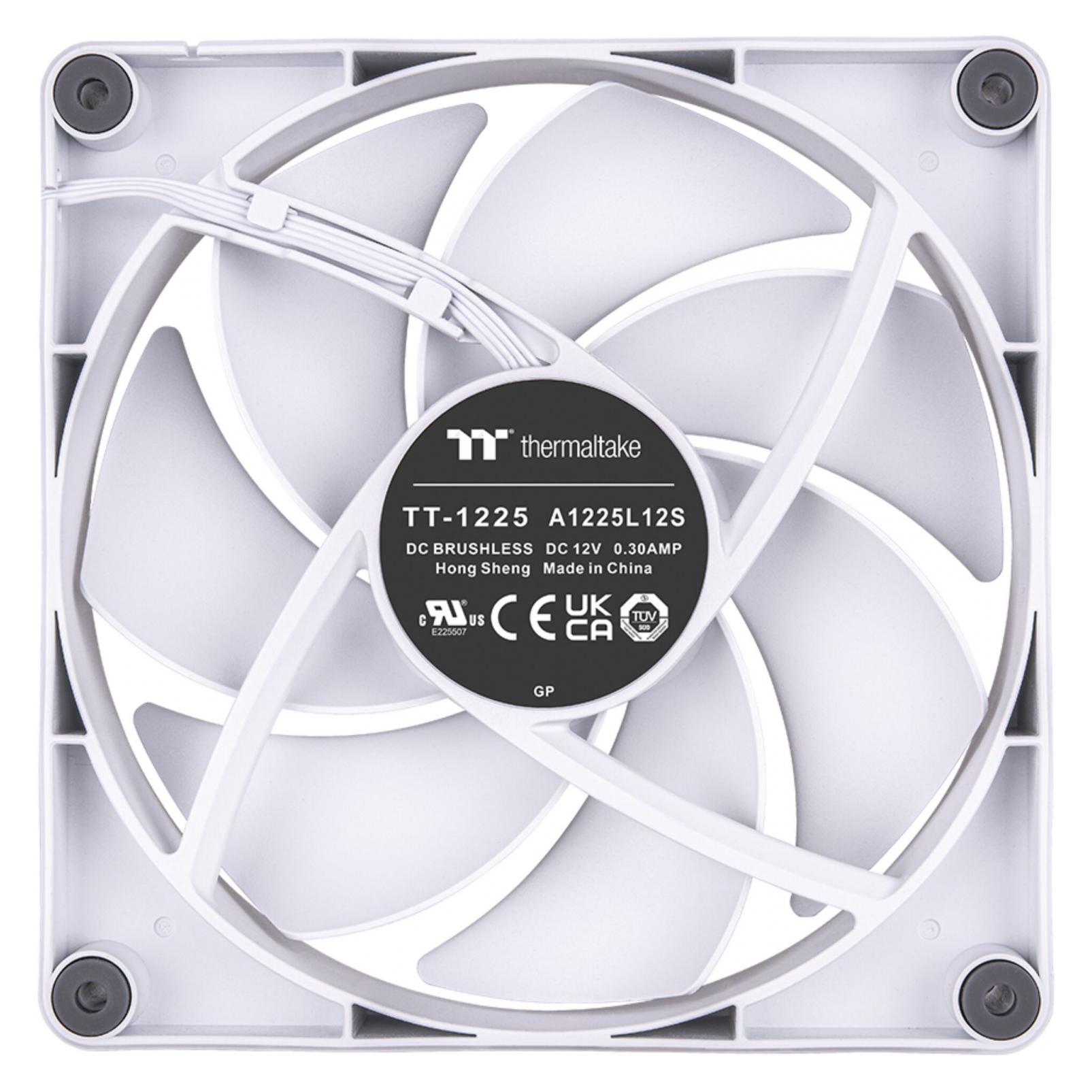 Thermaltake TT CT120 PC Cooling Fan White 2 Pack CL-F151-PL12WT-A (120 mm, 2x) (CL-F151-PL12WT-A)