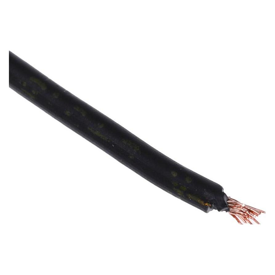 RS PRO 2491B 0.75mm black LSHF equipment wire (100 m) (7637573)