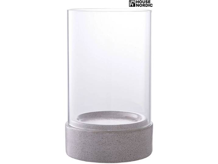Laterne HURRICANE Beton Grau
