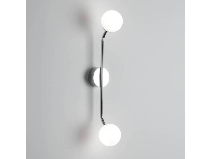 Decor Walther Wandleuchte Pep, dimmbar, chrom / silber, für Wohn- / Esszimmer, Metall, Modern, Kugellampe