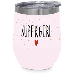 Thermobecher Supergirl aus Edelstahl