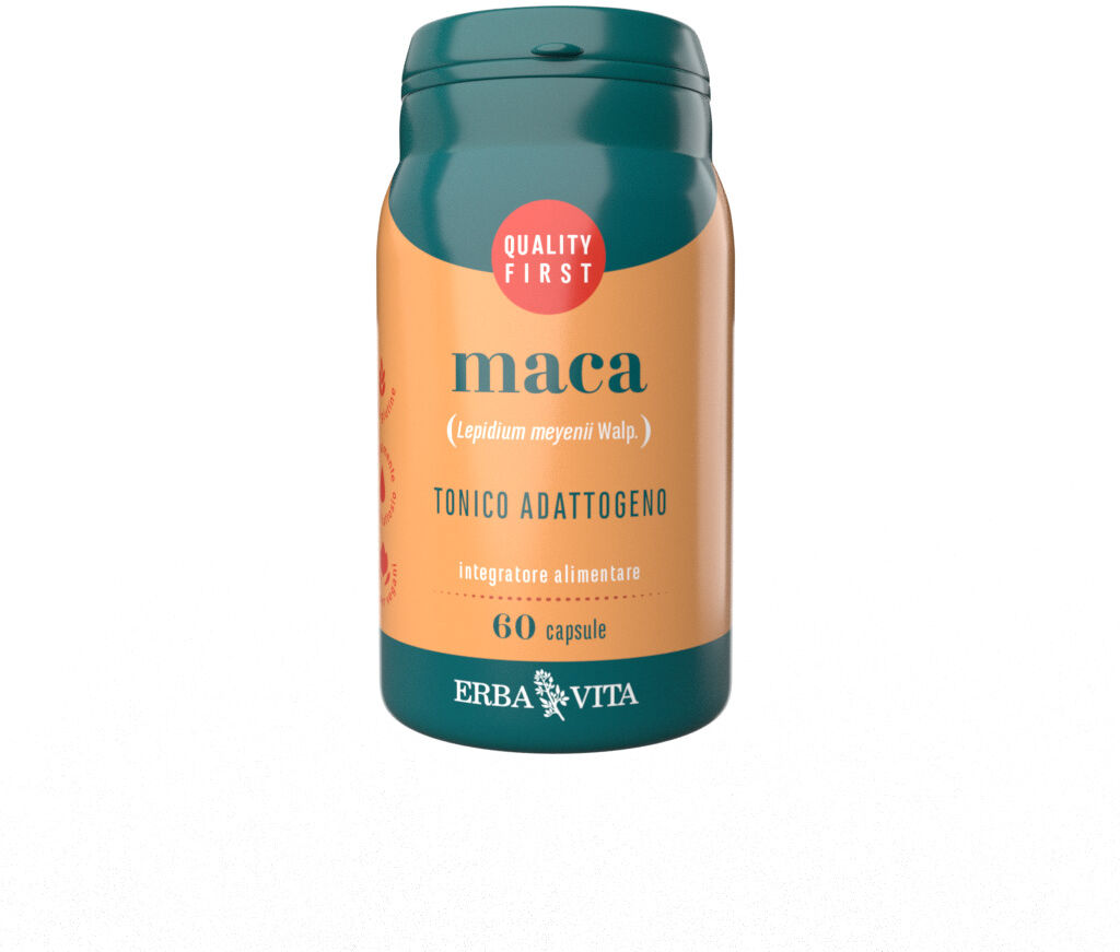 Erba Vita Maca, 60 Capsule - Integratore Tonico-Adattogeno