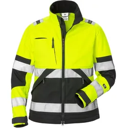 Damen Warnschutz Softshelljacke "4183 WYH" - XL - gelb/schwarz