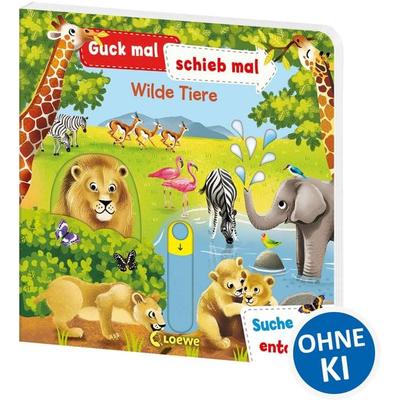 Guck mal, schieb mal! Suche und entdecke - Wilde Tiere, Gebundene Ausgabe von , Loewe, 978-3-7432-0778-3