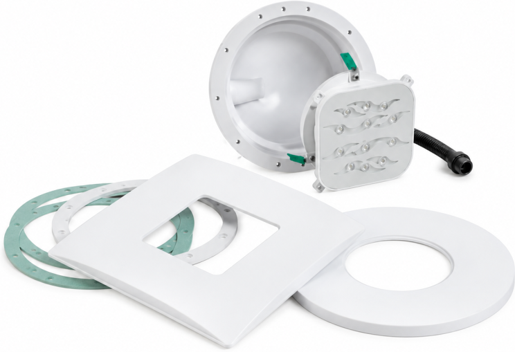 Projecteur Weltico Construction Design Blanc - 6 LED 1800lm