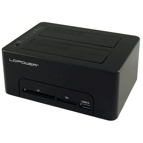 LC-Power LC-DOCK-U3-CR USB3.0 Dual Bay Docking/Cardreader