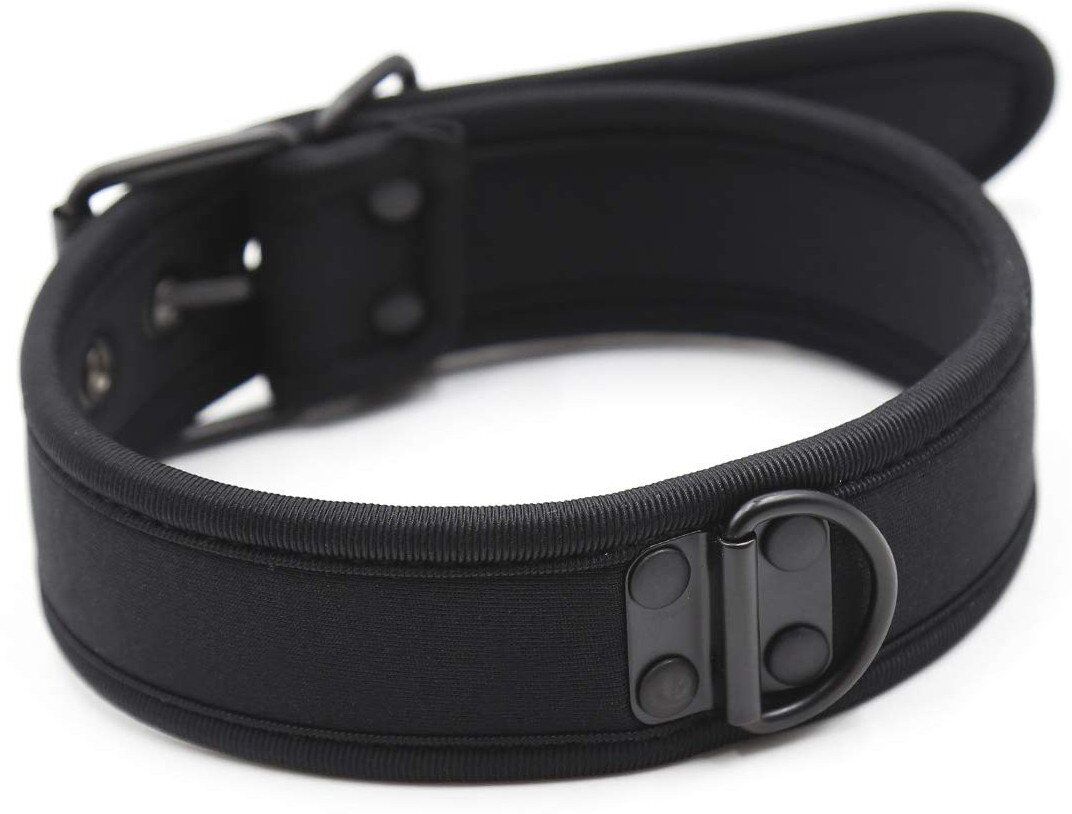 Kinky Puppy Collier en néoprène Noir